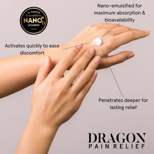 Dragon Pain Relieving Lotion, 3.4oz Regular Strength for Muscle and Joint Discomfort Relief, Quick Absorb