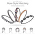Teenitor Elastic Beaded Headbands, 5pcs Crystal Rhinestone for Women & Girls