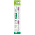 GUM Sonic Powered Toothbrush, Tapered Bristles Clean Below The Gumline, Bundle, White, 1 Handle + 2 Refills