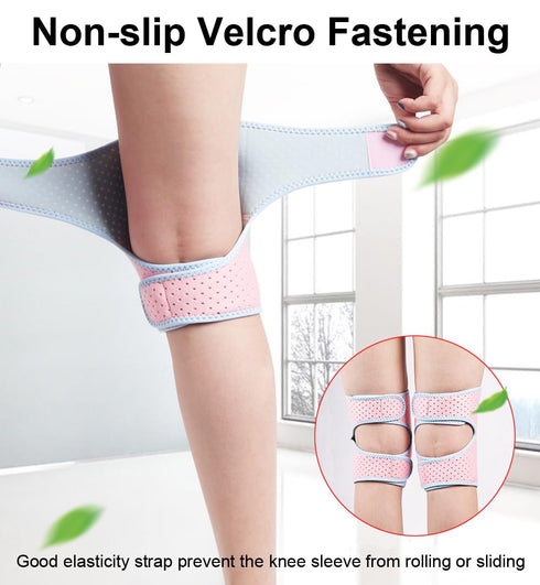 Knee Pads for Women & Men - Soft Dance Volleyball Wrestling Gear, Crash Pad Snowboarding Gear, Rose Red Soft Knee
