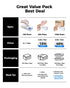 Medium,100 Counts/Box OKIAAS Disposable Gloves M, Food Safe | Latex-Free and Powder-Free Clear Vinyl Gloves