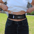 Insulin Pump Holder Waist Belt for Kids, Breathable Soft Fabric with Mesh for Easy Viewing, Black.