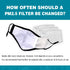50 PCS PM 2.5 Filters, Activated Carbon Replaceable Filters (50 pcs)