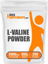 BulkSupplements.com L-Valine Powder - Valine Supplement, 2000mg per Serving, Gluten Free, 500g (1.1 lbs) - Valine Amino