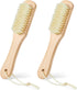 2Pcs Laundry Stain Brush Portable Soft Bristle Natural Boar Bristle Brush for Home Small Spaces Shoes Clothes