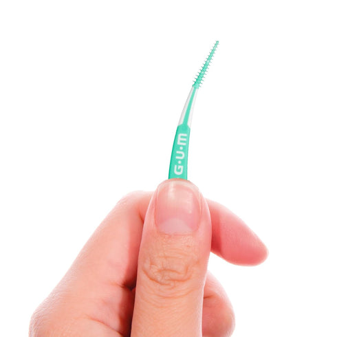 GUM Soft-Picks Advanced Dental Picks for Teeth Cleaning and Gum Health, Disposable Interdental Brushes with Carry Case,