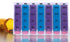 YOSADIER 28-Compartment Colorful Pill Organizer Box, Weekly Medicine Storage Case with Push-Button Flip Lid, Portable