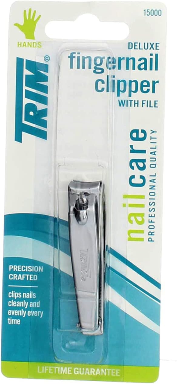 Trim Nail Care Deluxe Fingernail Clipper, 1 ea, Pack of 8