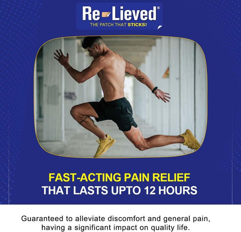 4% Lidocaine Patches Maximum Strength - Water Resistant, USA Made Pain Relief Patches for Back, Joints, Muscle