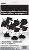 Black & White Graduation Mini Honeycomb Decorations, 8" (3 Count) - Perfect for Grad Parties