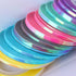 Nail Art Striping Tape Lines - 18 pcs Mermaid Candy Color Adhesive Nail Stickers, Rolls Nail Strips Tape Decals for