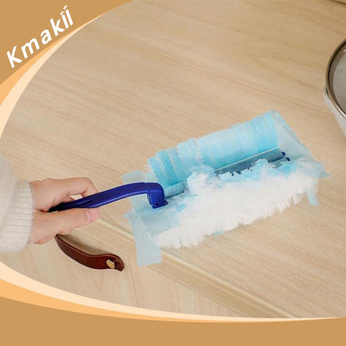 KMAKII Disposable Duster Refills, Heavy Duty Blue Electrostatic Replacement Head, 30 Counts