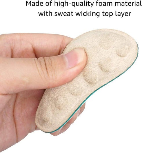 Dr. Foot's Corrective Shoe Inserts - Supination & Over-Pronation Medial & Lateral Heel Wedge Insoles, 3 Pairs Beige