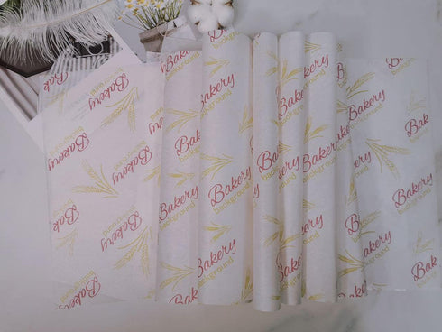 GETTING ON Wax Paper, 100 Sheets of Oilproof Food Picnic Paper, Waterproof Hamburger Lining