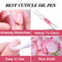 Lagunamoon Cuticle Oil Pen for Nail Care & Growth, Nourish and Moisturize Damaged Nails - Rose, 5 ml