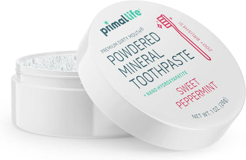 Primal Life Organics Dirty Mouth Toothpowder, Tooth Cleaning Powder, Organic, Vegan, Sweet Peppermint, 1 oz
