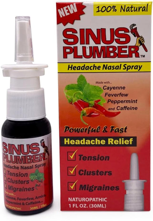 Sinus Plumber Headache Nasal Spray – Headache Relief Formula