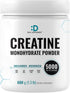 Creatine Monohydrate Powder 600 Grams, Unflavored Pure Micronized Creatine Powder, 5000mg Per Serving, Vegan