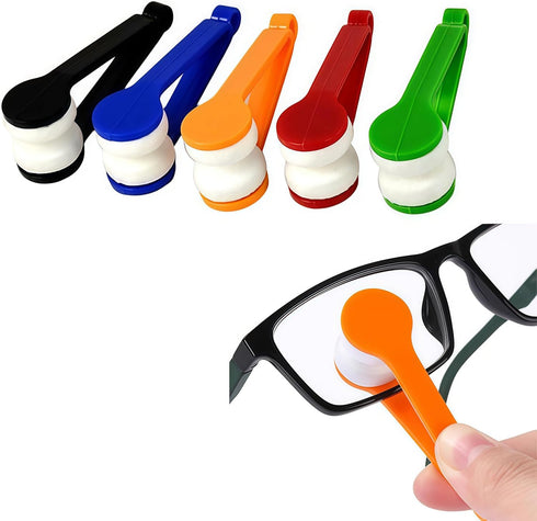 Happyupcity Sun Glasses Eyeglass Microfiber Mini Eyeglasses Cleaner Spectacles Cleaner Soft Brush Cleaning