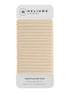 Heliums Thin Seamless Hair Ties - Beige Blonde, 6mm Nylon No Damage Ponytail Holders, 18 Pack