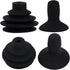 Trinkrittey 4 Pcs Wheelchair Joystick Button Cap Joystick Controller Knob and Gaiter Black