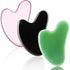 Nuanchu 3 Pieces Gua Sha Facial Tool - Natural Resin Stone Board Scraping Massage Tool for Face and Body