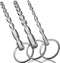 Jongait Urethral Sounds Set - 3 PCS Stainless Steel Bumpy Penis Plug Dilator