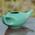HealthGoodsIn Ceramic Neti Pot for Sinus, Premium Grade, Dishwasher Safe, Turquoise Color
