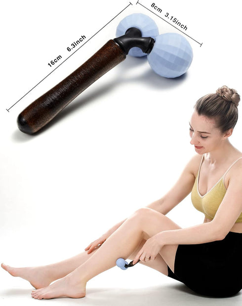 Relax Massage RollerHandheld Total Body Massager Tools for Back, Neck, Foot, Calf, Leg, Arm & Deep Tissue Massager