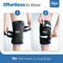 Hilph XL Ice Pack Wrap for Knee, Reusable Gel Large Ice Pack for Pain Relief, Hot Cold Therapy (Black)