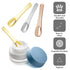 3 Pack Metal Cosmetic Spatulas, Mini Makeup Spoon, Eye Cream Applicator, Facial Cream Mask Scoop Tool (Gold, Silver,