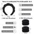 Spa Headbands for Washing Face Wristband Set Sponge Makeup Skincare Headband Wrist Towels Bubble Soft Terry Towel Cloth Hairband for Women Puffy Headwear Non Slip Thick Thin Hair Headwear (Black)