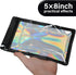 100-Pack 5×8 Inch Mylar Bags with Clear Window, Holographic Resealable Packaging Zip Bag for Small Business Supplies
