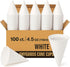 Smygoods Disposable White Paper Cone Cups, Pack of 100-4.5 oz, Eco-Friendly for Events