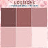 JarThenaAMCS 12 Sheets Dusty Pink Wrapping Paper - Not Roll - 6 Colors Gradient Flat Gift Wrap for Party