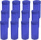12pcs Plastic Empty Prescription Vials, Waterproof Airtight Pill Bottles with Pop Top Caps (19 Dram, Blue Opaque)