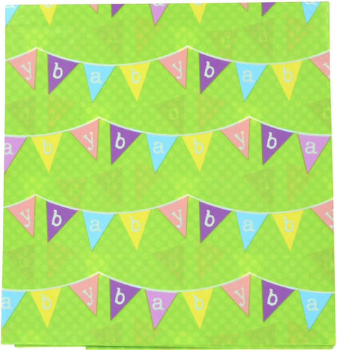 GIANT WRAP BAG: Large Baby Shower Present Plastic Sack, 36 x 44 Inch, Style Vary