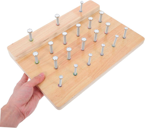 Yardwe Wooden Hand Therapy Board - Finger Strengthening Tool