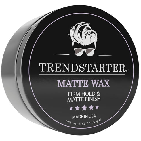 MATTE WAX (4oz) - Premium Water Based Hair Styling Pomade, Firm Hold, Matte Finish