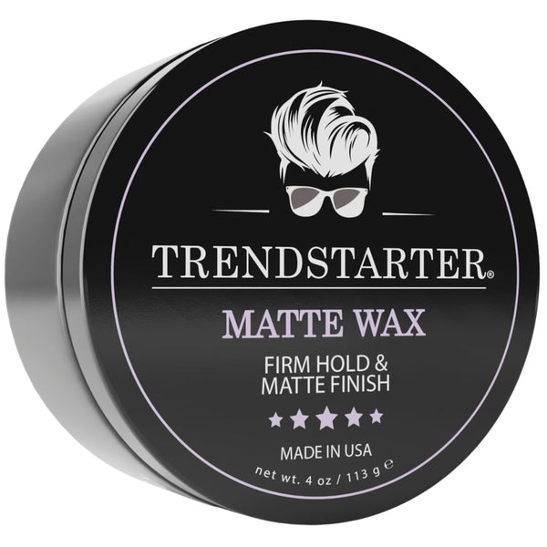 MATTE WAX (4oz) - Premium Water Based Hair Styling Pomade, Firm Hold, Matte Finish