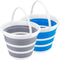 2 Pack Collapsible Buckets, 10L 2.6 Gallon Cleaning Bucket, Folding Portable Small Plastic Water Supplies