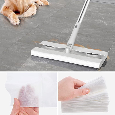 200 Pcs Dry Floor Wipes, Dry Sweeping Cloths Disposable Floor Cleaning Wipes, Micro Fibre Floor Cloths, Wet or Dry