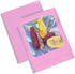 100 Pack Mylar Bags, 4 x 6 Inch Resealable Smell Proof Foil Pouch with Front Window Pink