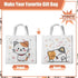 Lyosehy 12PCS Pet Cats Party Favors Non Woven Bags Miaow Cat Goodie Bags Bulk with Handle Party Treat Bags for Pet