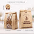 Gybahy 50 Pack Packaging, Bread Bags for Homemade Bread, Sourdough Bread Bags with Clear Window, Kraft Paper Sourdough