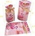 Elwish 24pcs Plastic Drawstring Flamingo Treat Bags for Birthday Party, Wedding, Baby & Bridal Showers