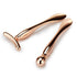 LISAPACK 2PCS Metal Eye Cream Applicator Wand Stick, Facial Massage Tool to Reduce Puffiness (Rose Gold)