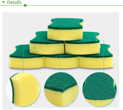 Sponge(Pack 24) Kitchen Cleaning Sponge,Eco Non-scratch for Dish,Scrub
