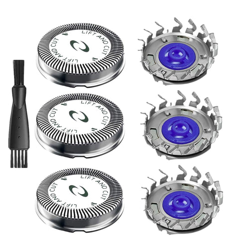 HQ56 Replacement Shaver Heads for Philips Norelco HQ3 HQ4 HQ55 HQ56 HQ6, 3Pcs Compatible with Electric Shavers