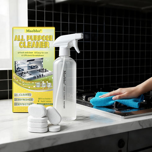 Maebho 6-Pack 6 10.14 oz Multi-surface Cleaner, Refill, All-Purpose, Cleaning Supplies Home & Kitchen - Non-toxic